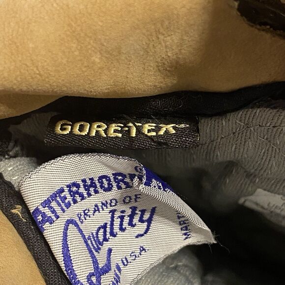 Matterhorn Combat Boots Men 9M Olive Green Leather GoreTex Steel Toe Made USA - Picture 14 of 14